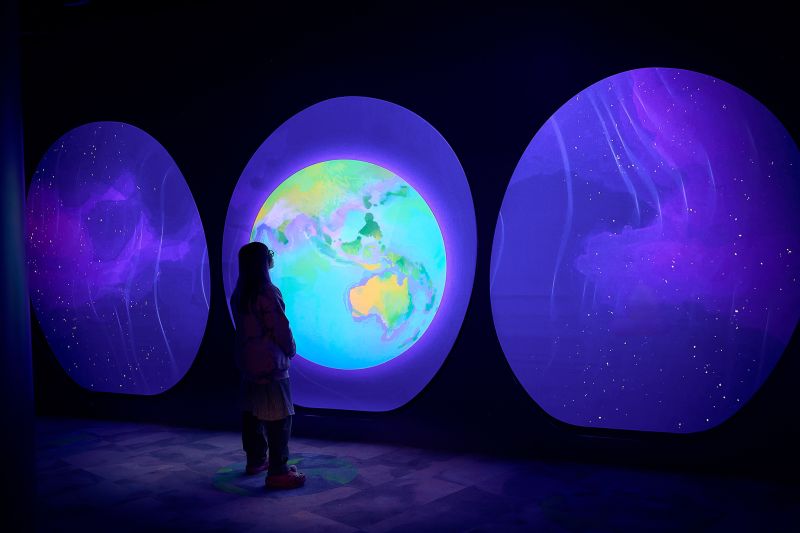 Detail of the generative visuals