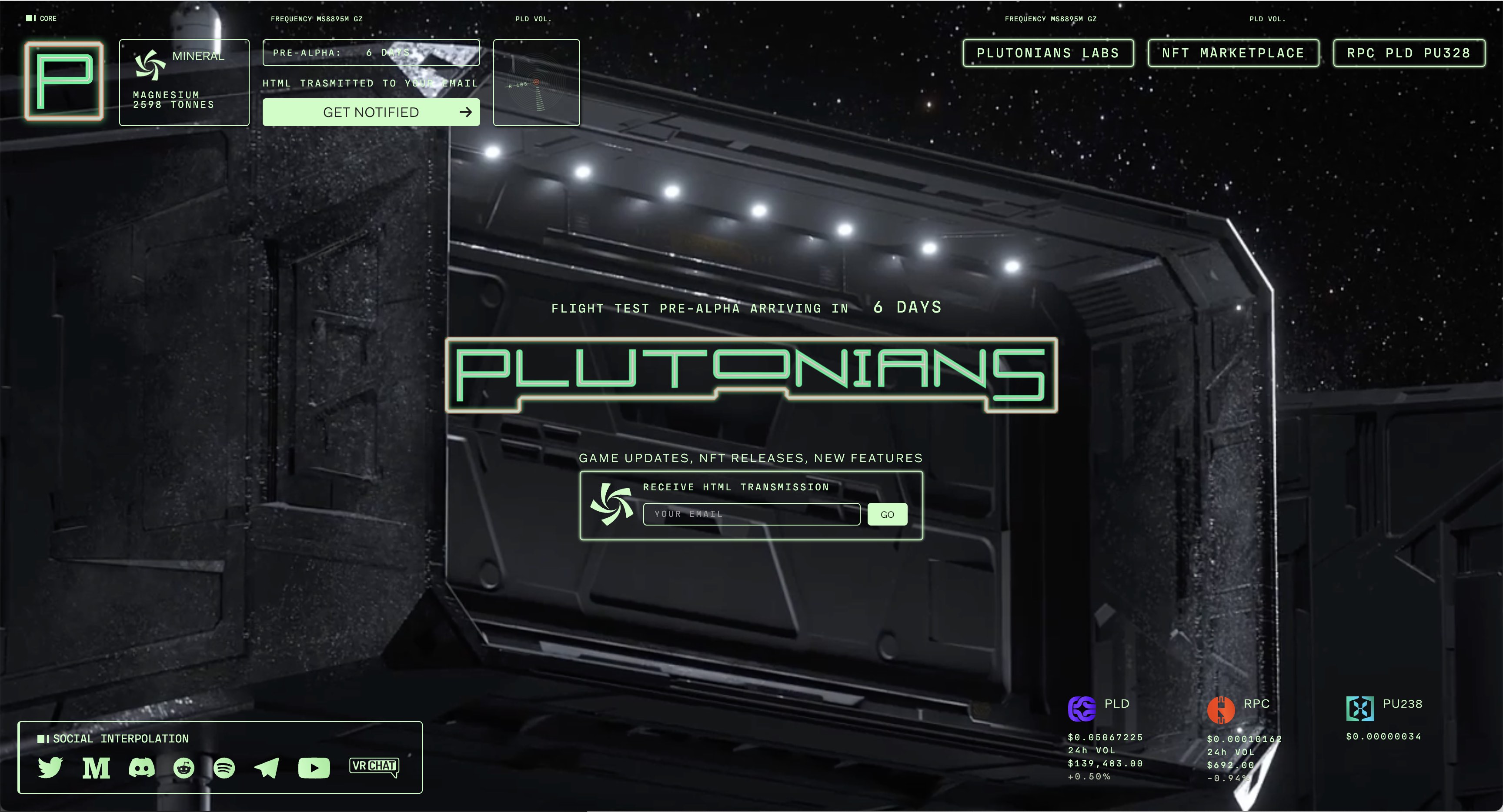 Plutonians home environment